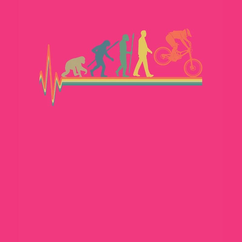 Evolution Mountainbiken Geschenk Mountainbiker