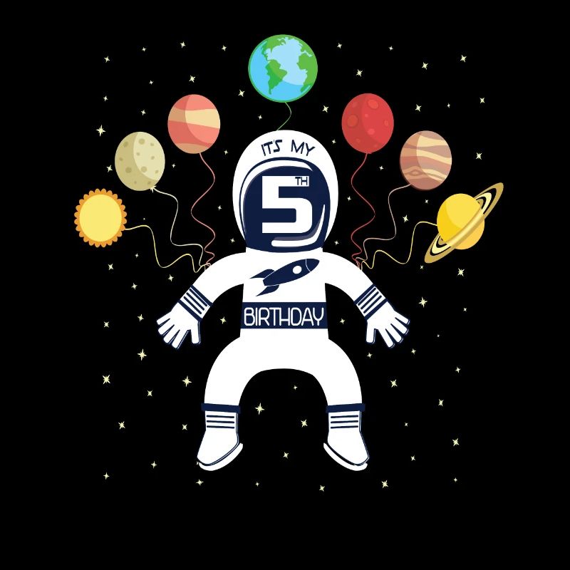 C'est mon 5e anniversaire astronaute 5 ans dans l'espace