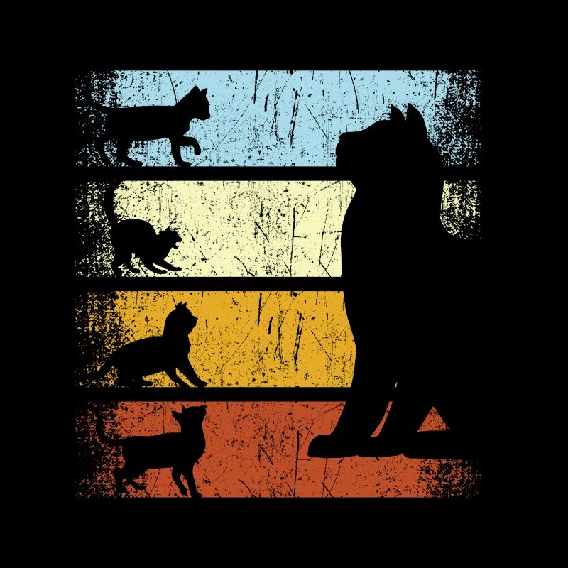 Chat vintage chats rétro chat chat propriétaires