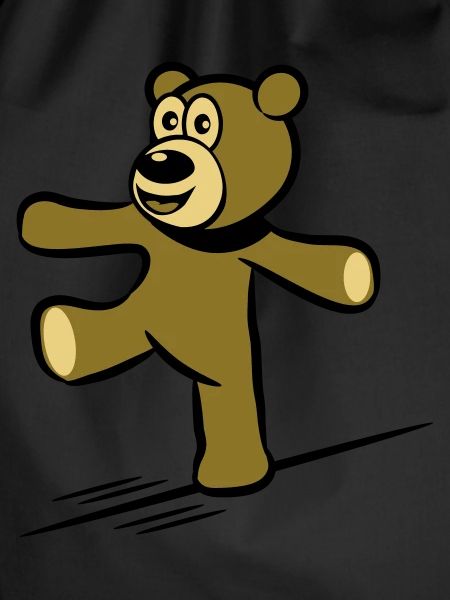 Teddybär Seiltanz balancieren