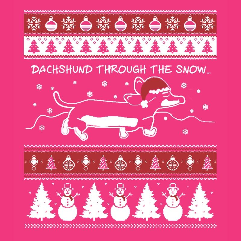 Dachshund Noël Ugly Pull de Noël