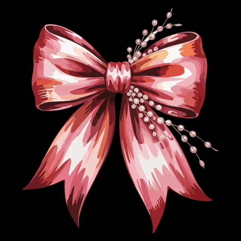 Arc élégant avec perles et brindilles