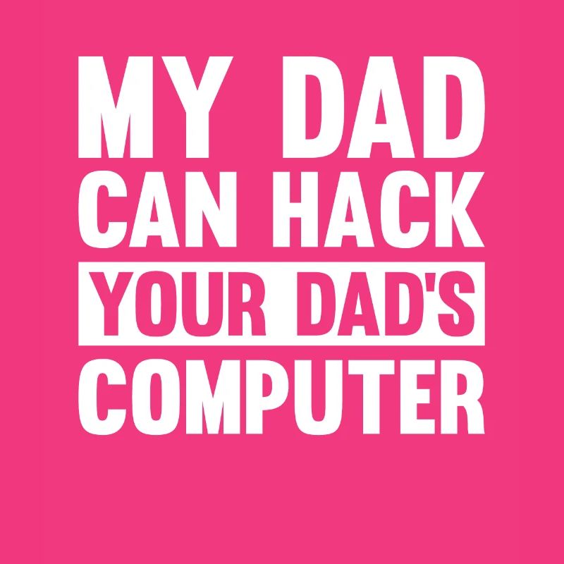 Hacker Hacking Code Computer papa Spruch Geschenk