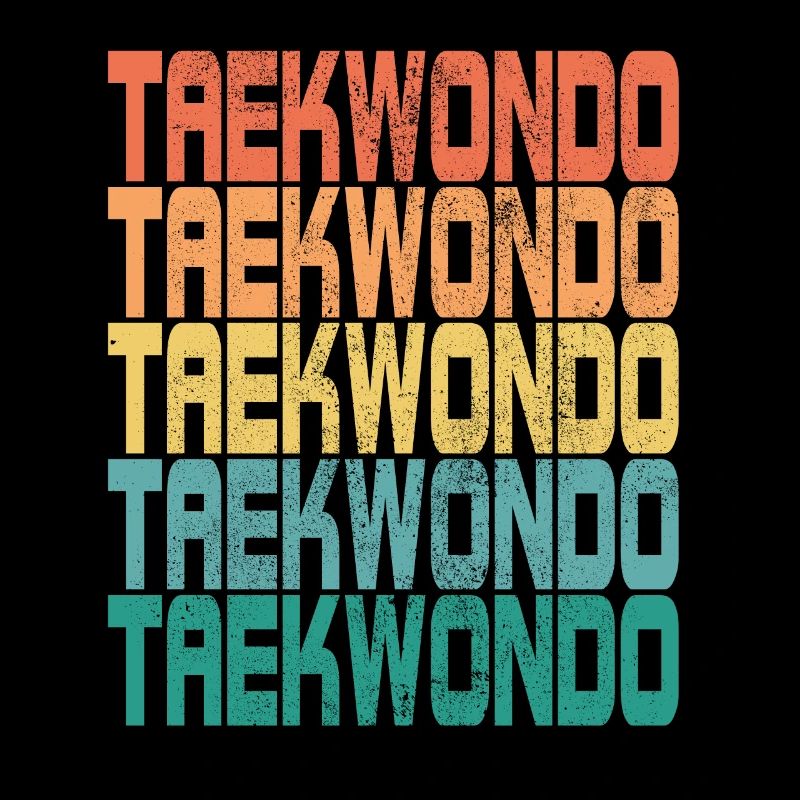 Tae kwon do Taekwondo Dire Cadeau Rétro