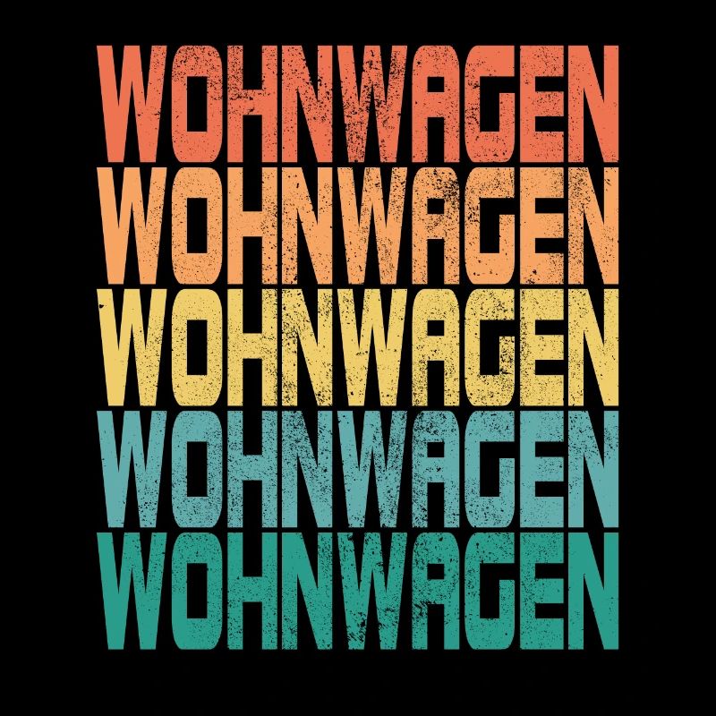 Camping Wohnwagen Camper Spruch Retro Geschenk