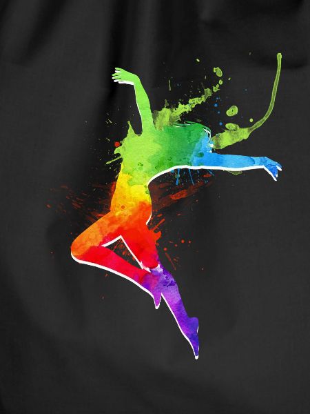 happy dancing girl