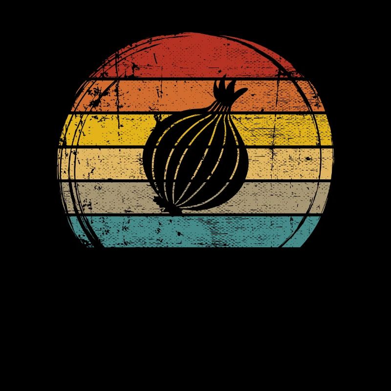 Onion Lover Retro Vegetables Vegan Gift idea