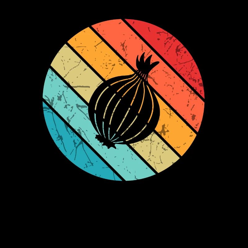 Onion Lover Retro Vegetables Vegan Gift idea