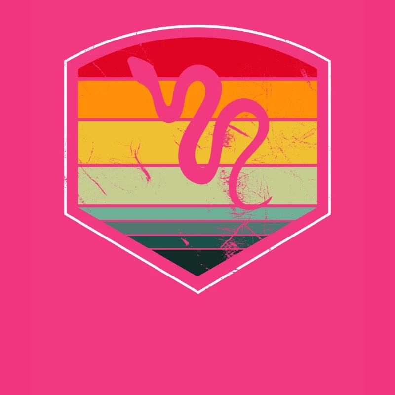 Snake Retro Reptile Python Idée cadeau