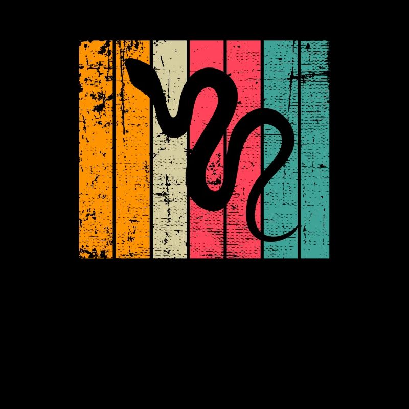 Snake Retro Reptile Python Idée cadeau