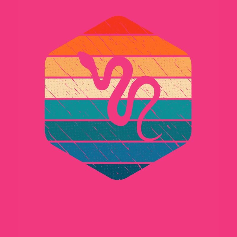 Snake Retro Reptile Python Idée cadeau