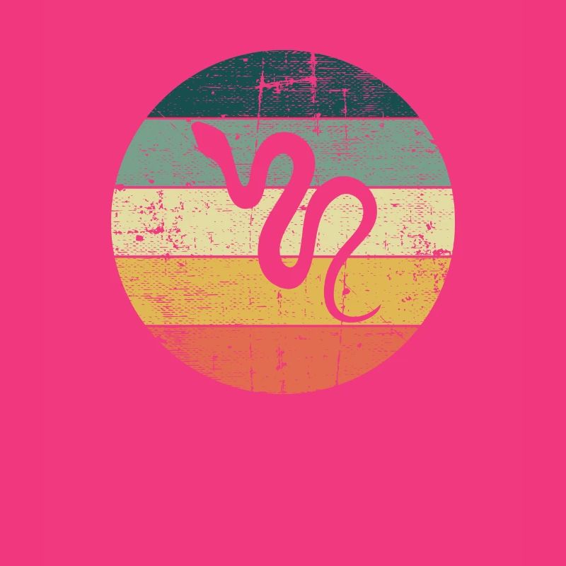 Snake Retro Reptile Python Gift idea