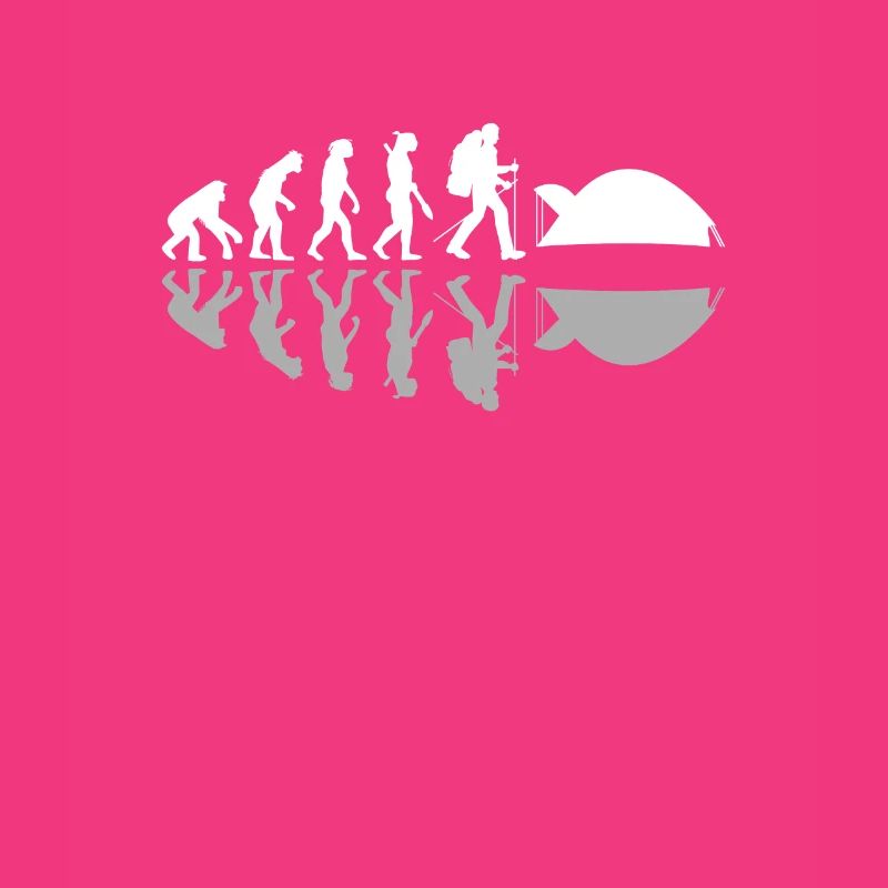 Human Evolution Drôle Camping Camper Aventure