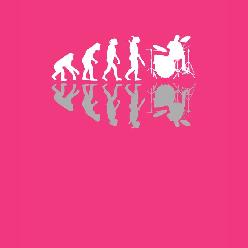 Human Evolution Drummer Drumming Lovers Drums