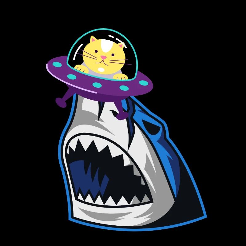 Shark Eating Cat