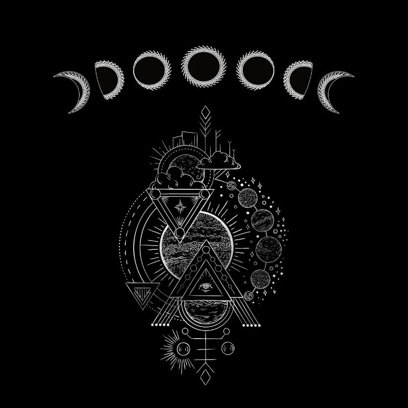 Dark Dream Moonphase Astro-design