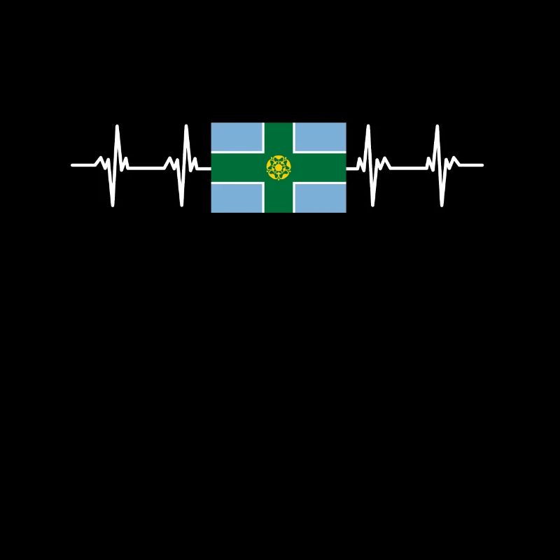 Drapeau du Derbyshire du Royaume-Uni