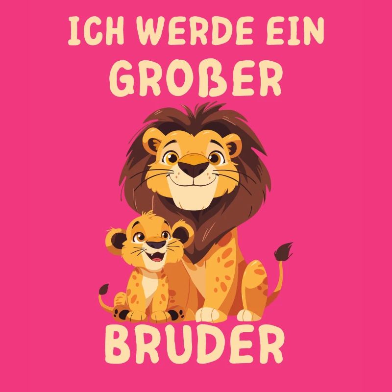 Ich werde ein großer Bruder Löwe