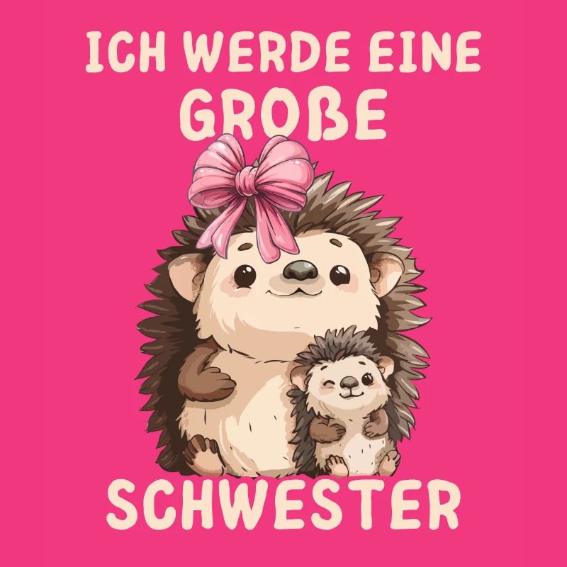 Ich werde eine große Schwester Igel