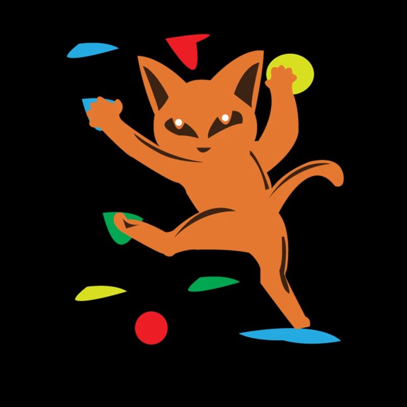 Katze Bouldern Klettern Bergsteigen Geschenk
