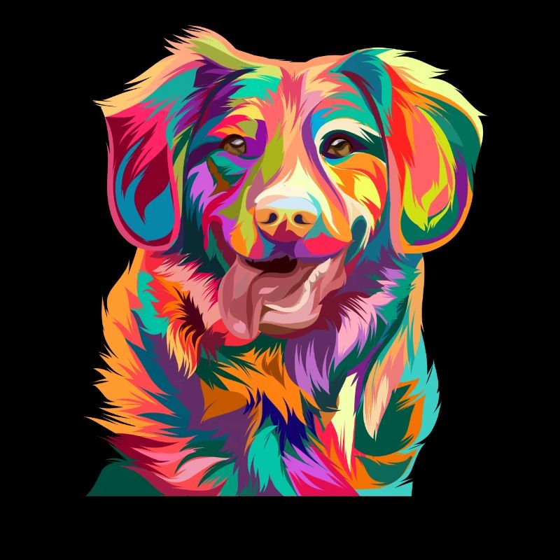 Artistic dog dog