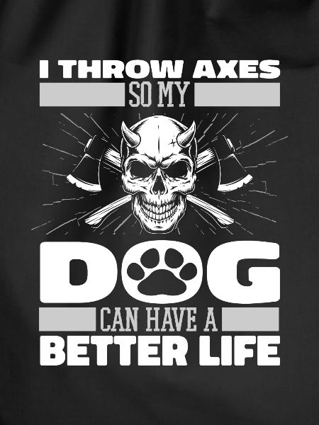 Axtwerfen Axtwerfer Hund
