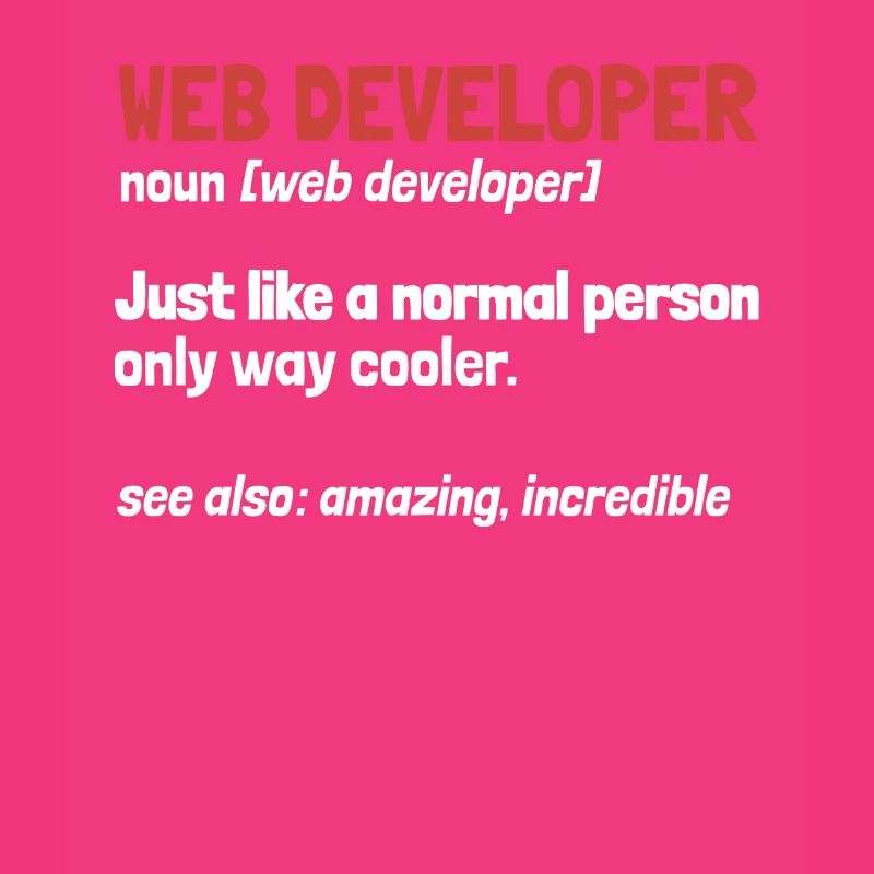 Web Entwickler Webdeveloper Definition