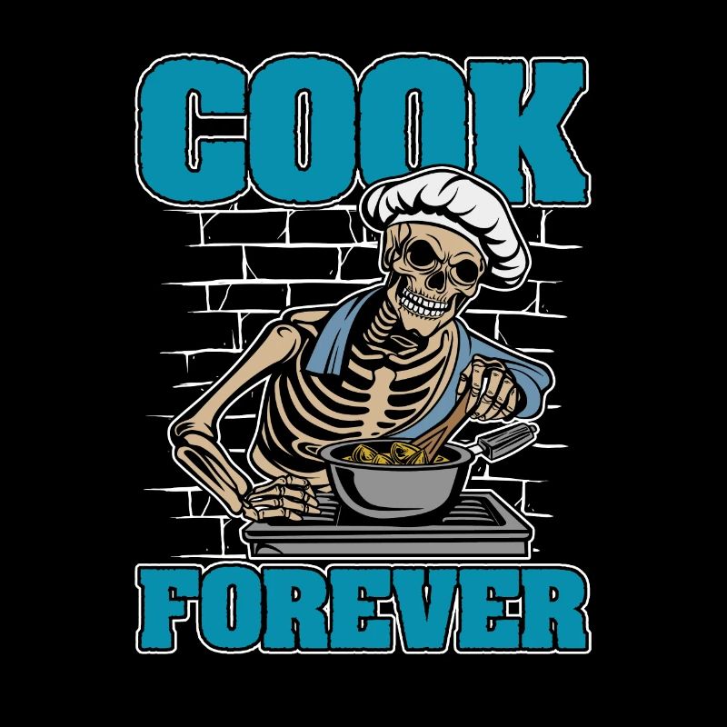 Chef Cooking Skeleton