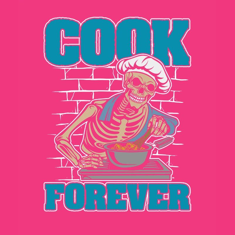 Chef Cooking Skeleton
