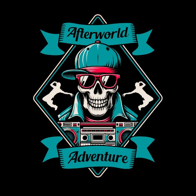 Breakdance Breakdancer Breakdancing Schädel