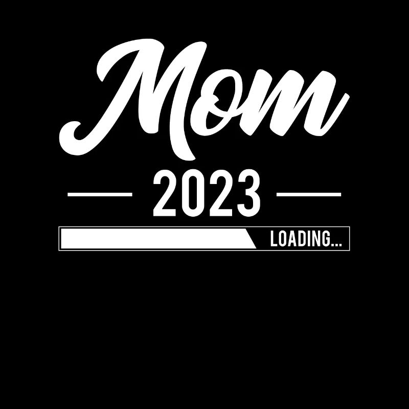 Mom 2023 Shirt Loading Geschenk Werdende Mutter