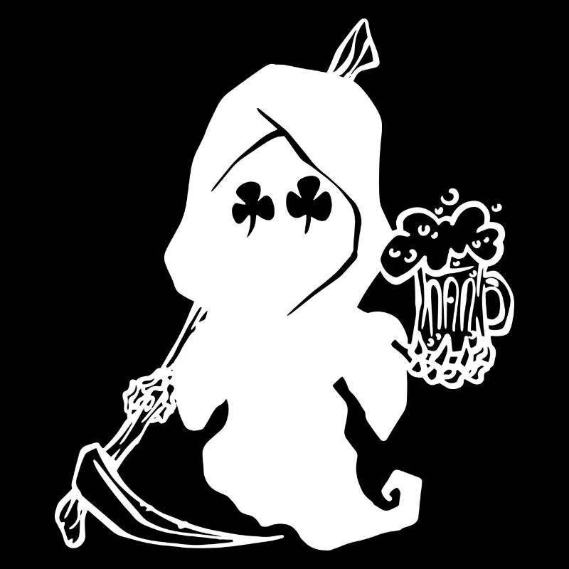 Grim reaper Happy St. Patrick's day