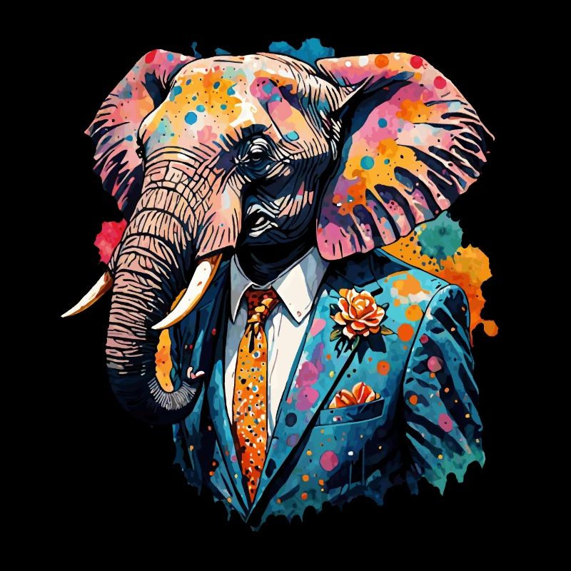 Elephant in a suit