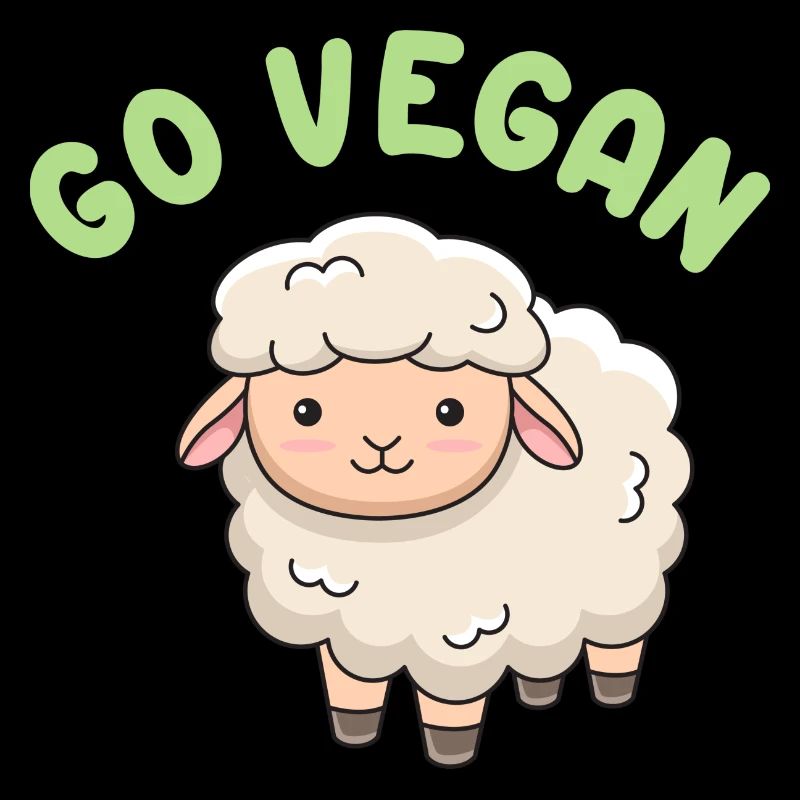 Sheep design for proud vegans