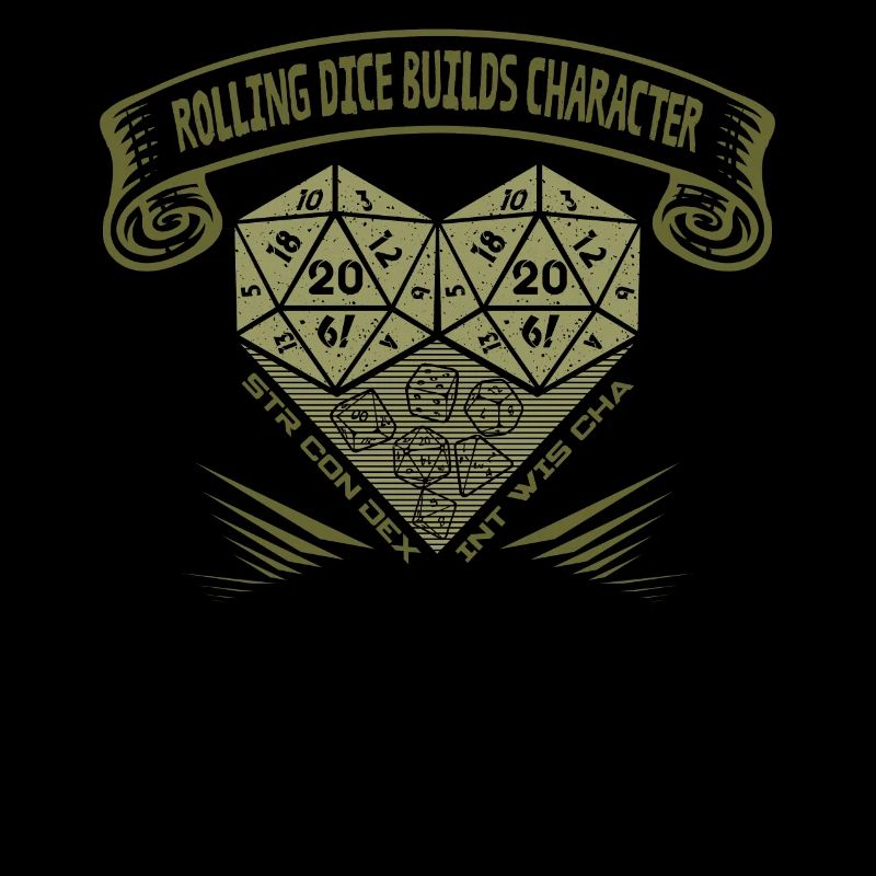 Rolling Dice crée du caractère - RPG de table D20