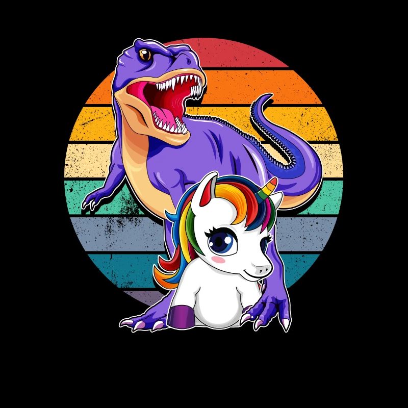 Unicorn and Dinosaur
