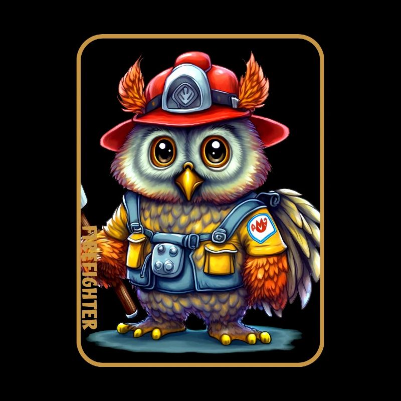 Firefighter, owl lover