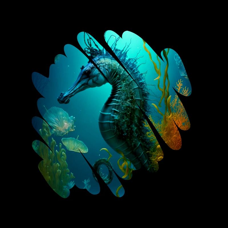 Fantasy Ocean, wunderschönes Seepferdchen