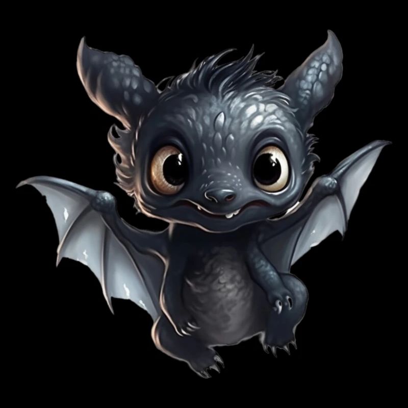 Cute black dragon