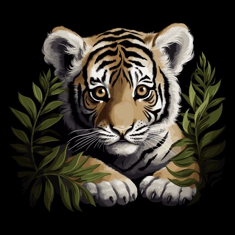 Baby Tiger Wildcat Jungle
