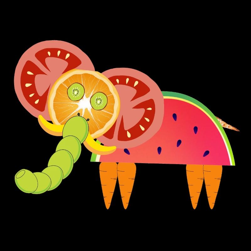 Vegetarischer Elefant