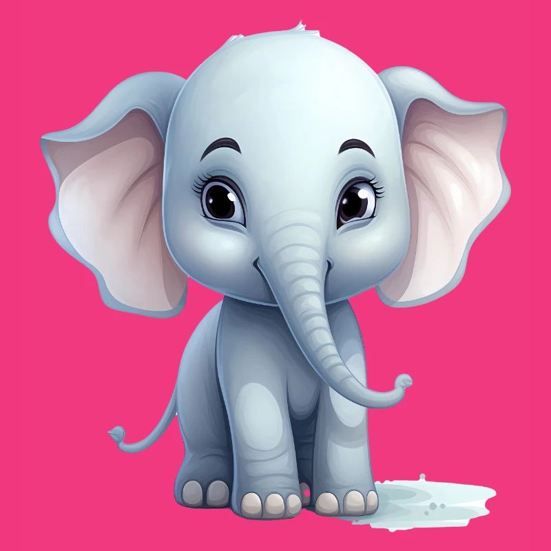 Bébé éléphant mignon
