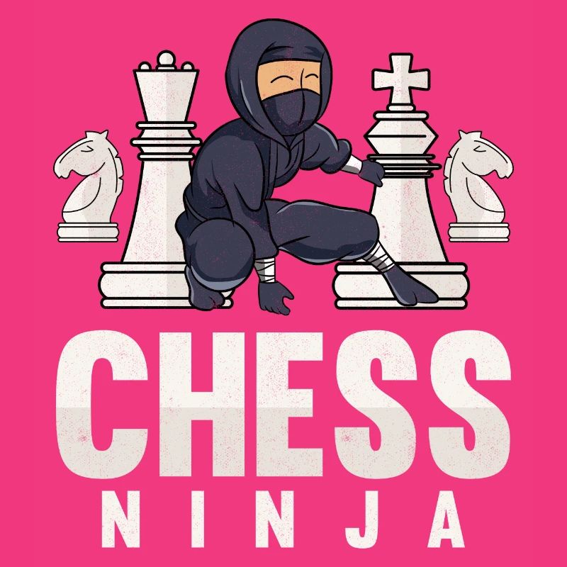 Chess Ninja Funny Chess Lover Gift Chess Pieces