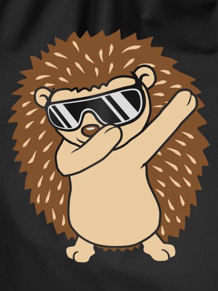 Cool funny dabbing hedgehog