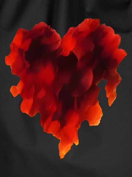 Hot Flamed Heart Shape