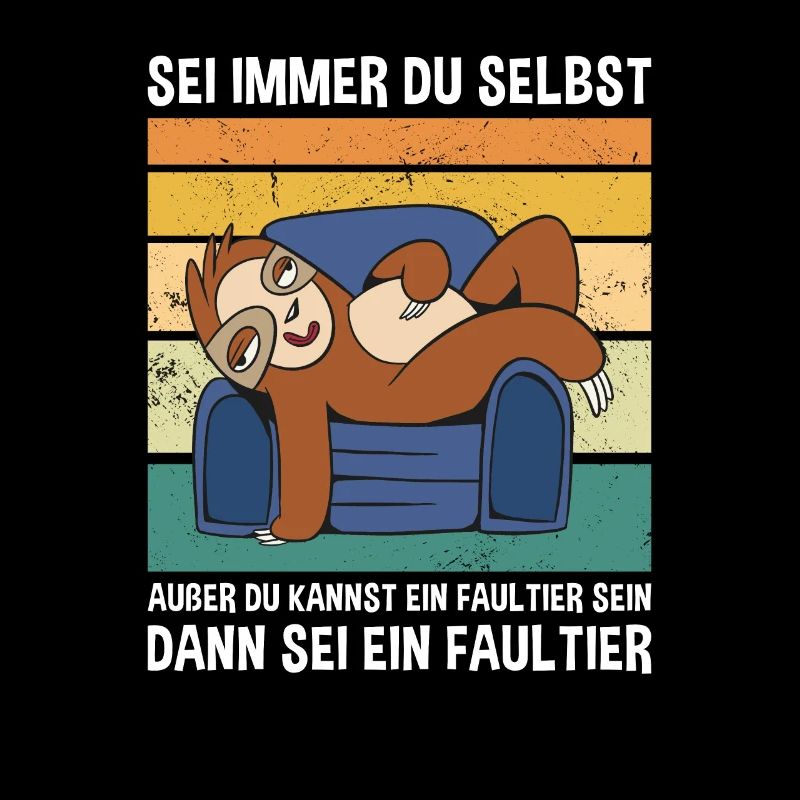 Sein Dann Sei Ein Faultier Süßes Faultier