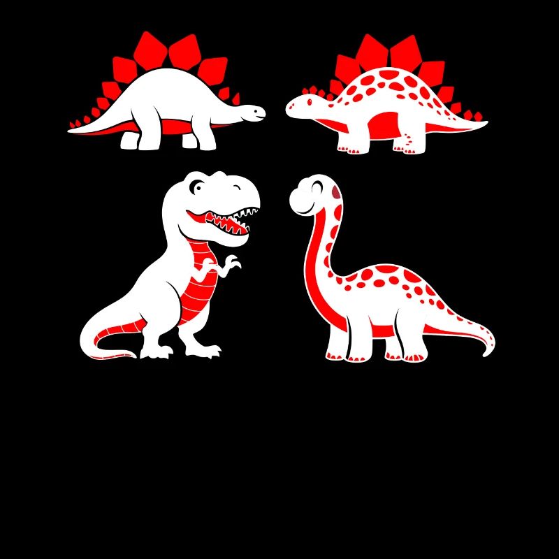 Contrasting baby dinosaurs