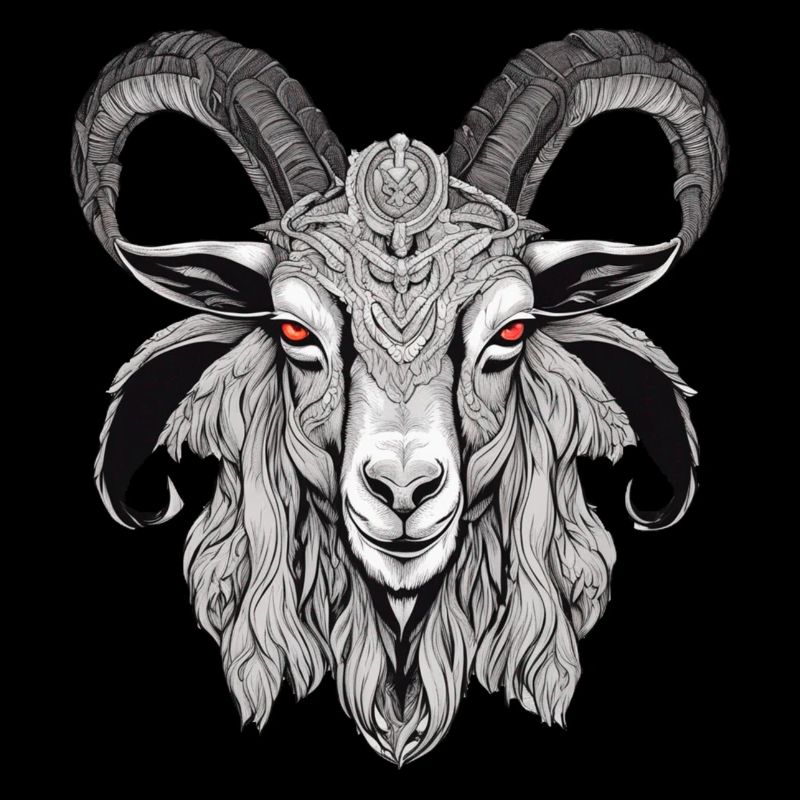 Satanic Baphomet Goat