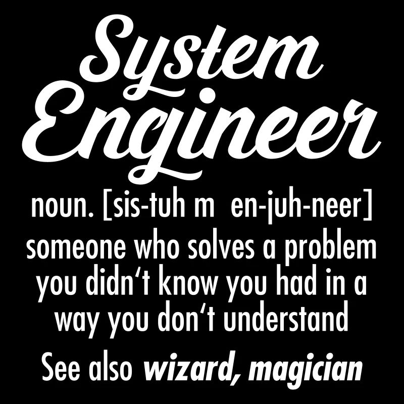 Geek - System Engineer Definition