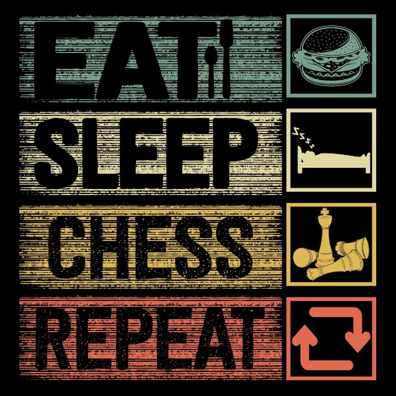 Eat Sleep Chess Repeat Funny Chess Player